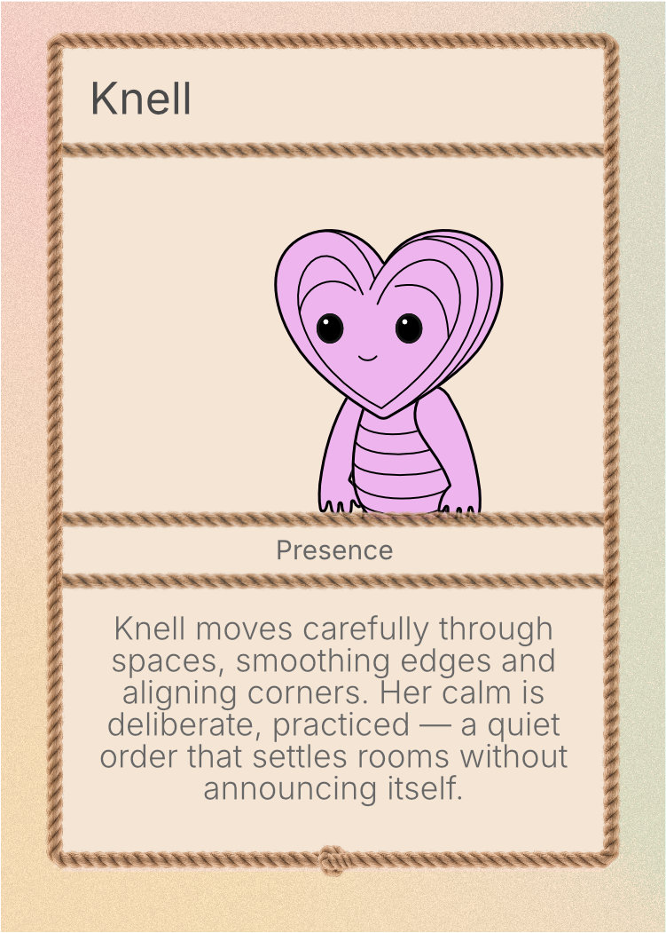 Knell character card
