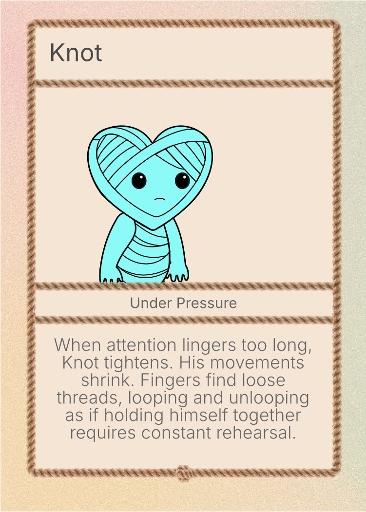 Knot character card